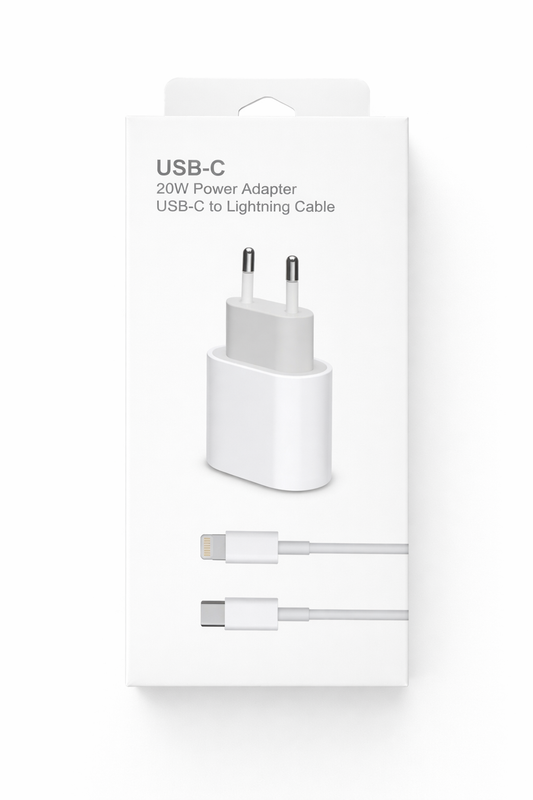 Snabbladdare USB-C – Lightning (20W)